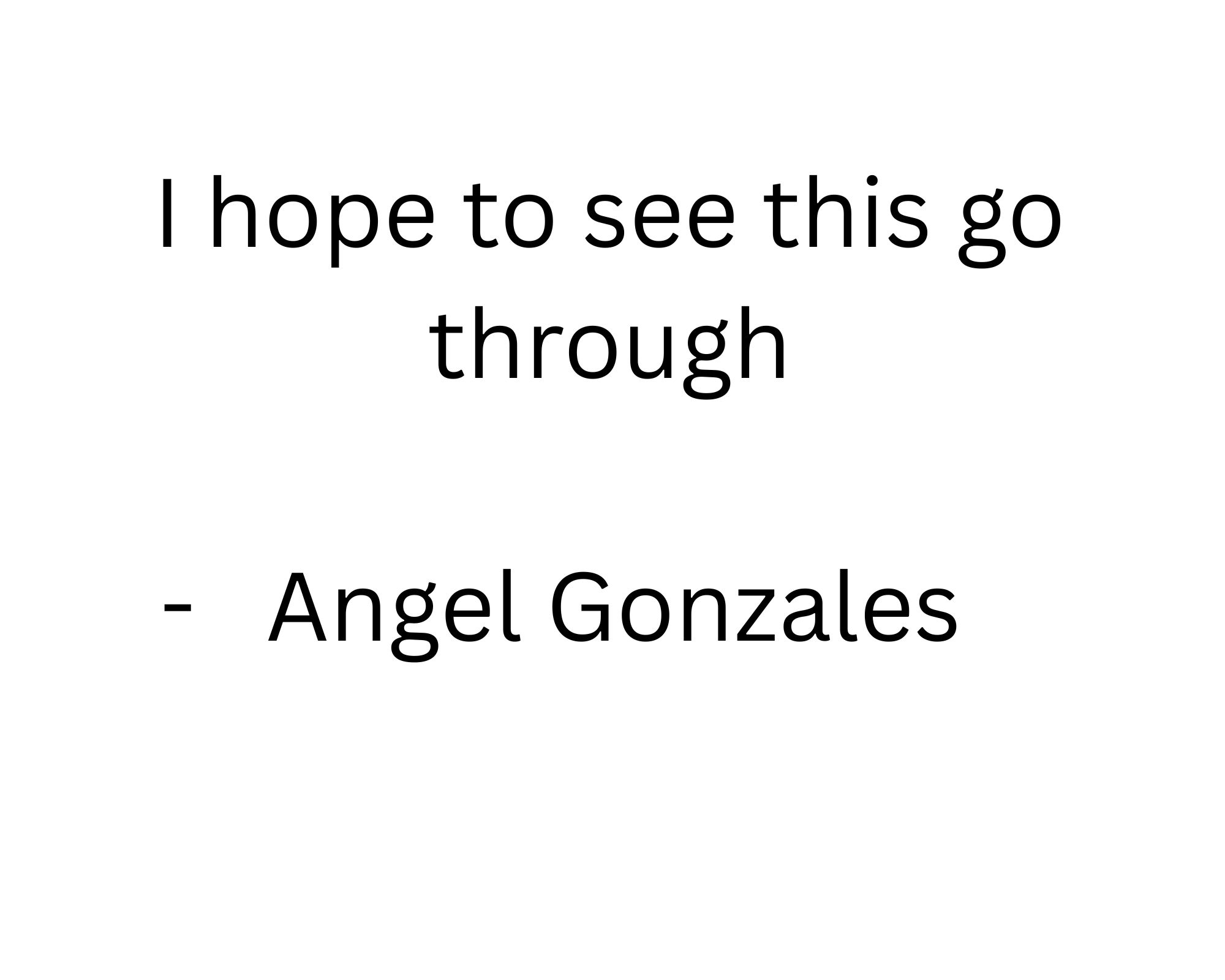 Angel Statement