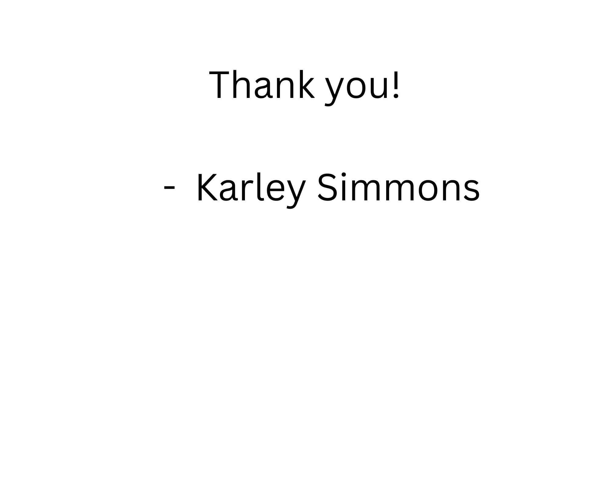 Karley Statement